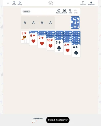 Ponder Club Solitaire screenshot