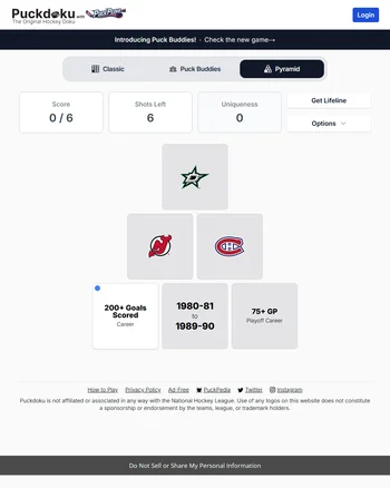 Puckdoku Pyramid screenshot