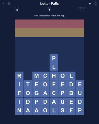 PuzzleLab Letter Falls screenshot