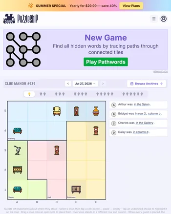 Puzzleship Clue Manor screenshot