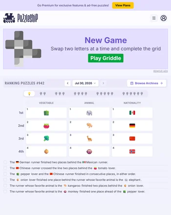 Puzzleship Ranking Puzzles screenshot