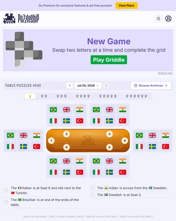 Puzzleship Table Puzzles screenshot