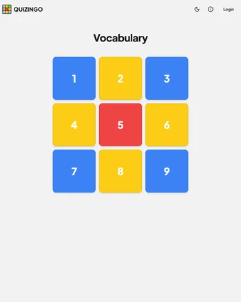 Quizingo Vocabulary screenshot