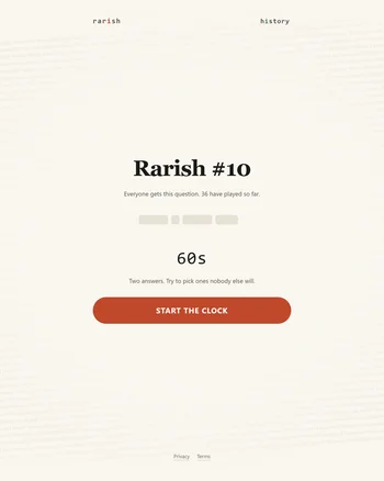 Rarish screenshot