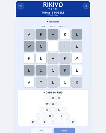 Rikivo Words screenshot