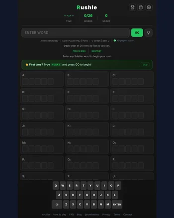 Rushle screenshot