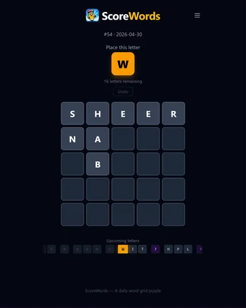 ScoreWords screenshot