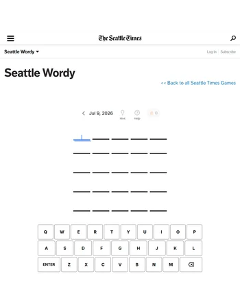 Seattle Wordy screenshot