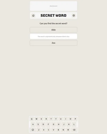 Secret Word screenshot