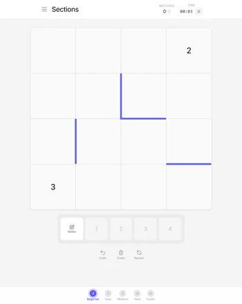 Sections Puzzle screenshot