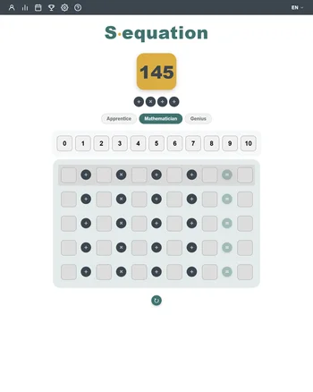 Sequation screenshot