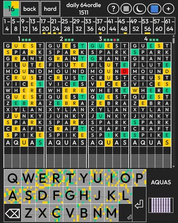 Sexaginta-quattuordle screenshot
