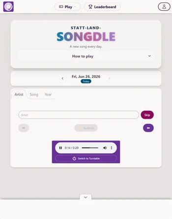 Songdle screenshot