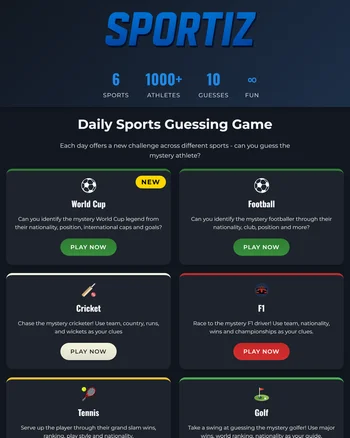 Sportiz screenshot