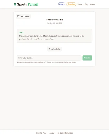 Sports Funnel screenshot