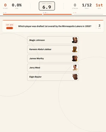 Starting 5 Trivia screenshot