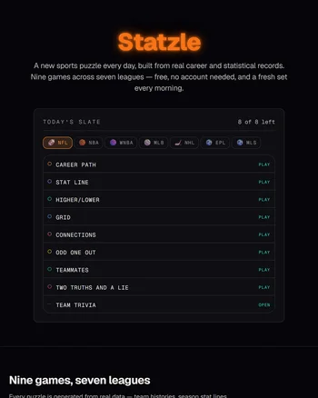 Statzle screenshot