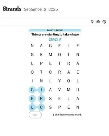 Strands screenshot