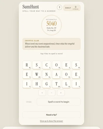 SumHunt screenshot