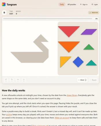 Tangram Fun screenshot