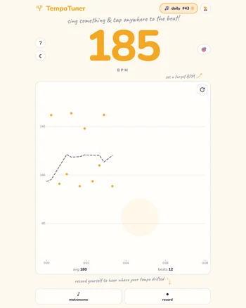 TempoTuner screenshot