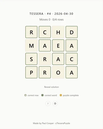 Tessera: Daily Word Puzzle screenshot