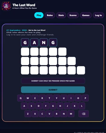 The Last Word screenshot