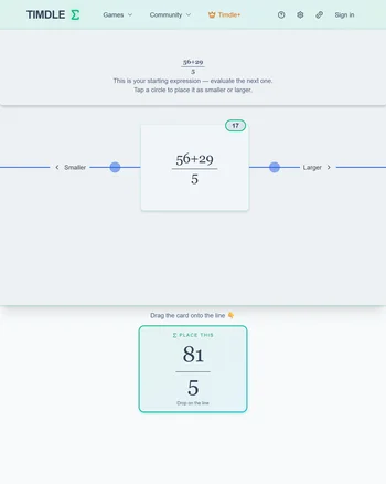 Timdle Math screenshot