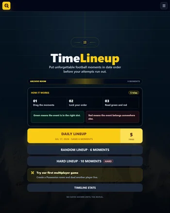 TimeLineup screenshot
