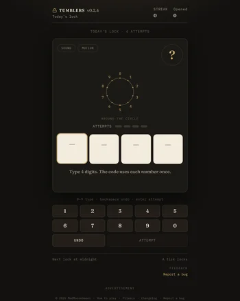 Tumblers screenshot