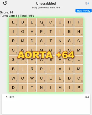 Unscrabbled screenshot
