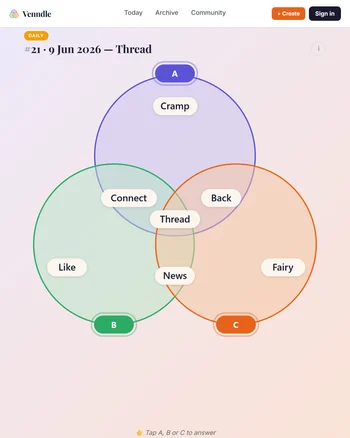 Venndle screenshot