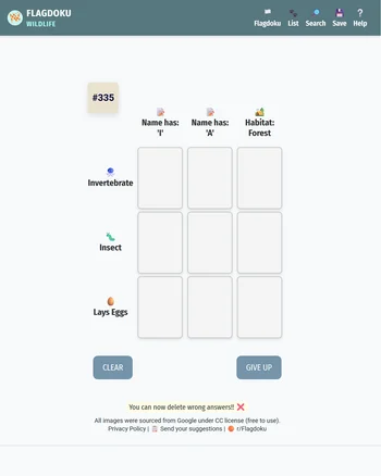 Wildlife Sudoku screenshot