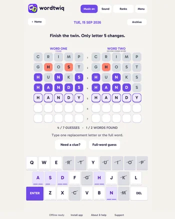 WordTwiq screenshot