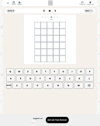 Wordie screenshot