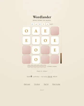 Wordlander screenshot
