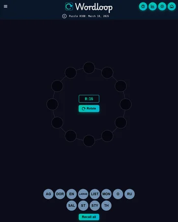 Wordloop screenshot