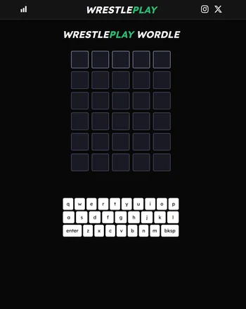 WrestlePlay Wordle screenshot