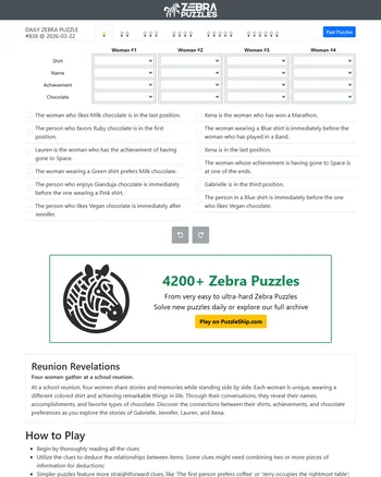 Zebra Puzzles screenshot