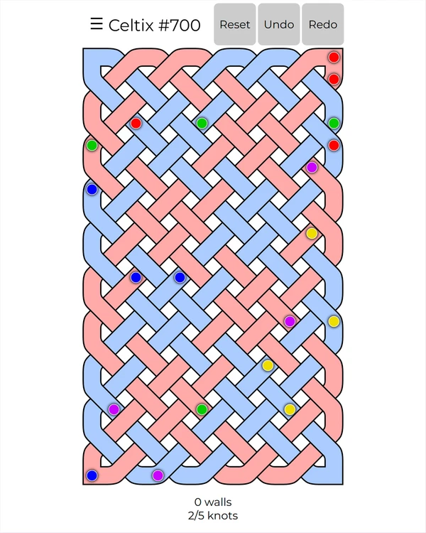 Screenshot of Celtix, a daily logic game
