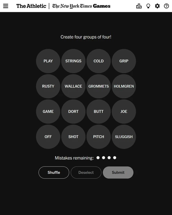 Connections: Sports Edition screenshot