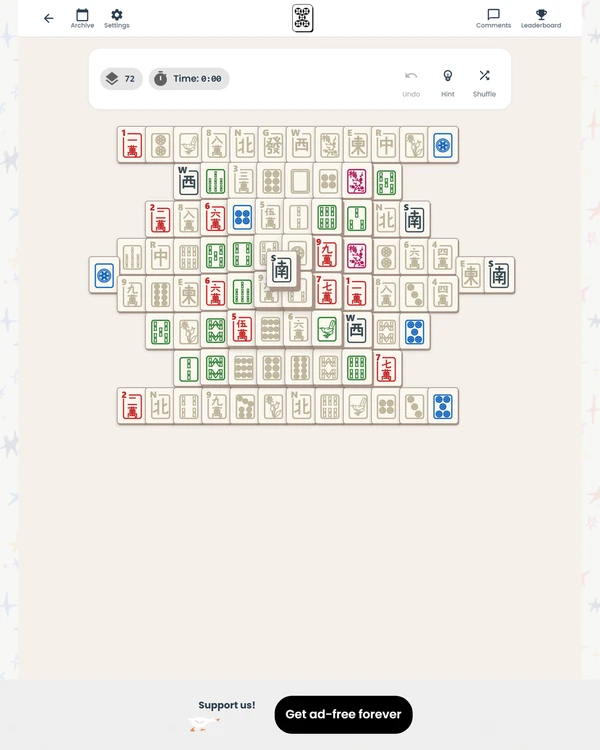 Ponder Club Mahjong Solitaire screenshot