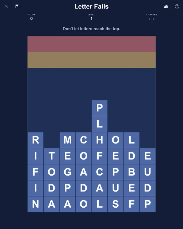 PuzzleLab Letter Falls screenshot