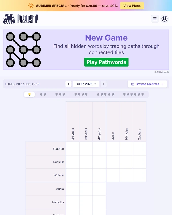 Puzzleship Logic Puzzles screenshot