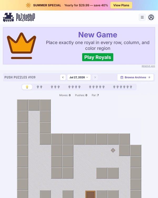 Puzzleship Push Puzzles screenshot