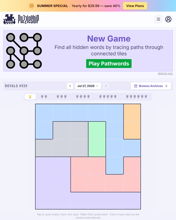 Puzzleship Royals screenshot