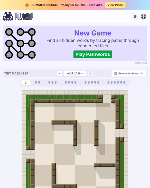 Puzzleship Tiny Maze screenshot