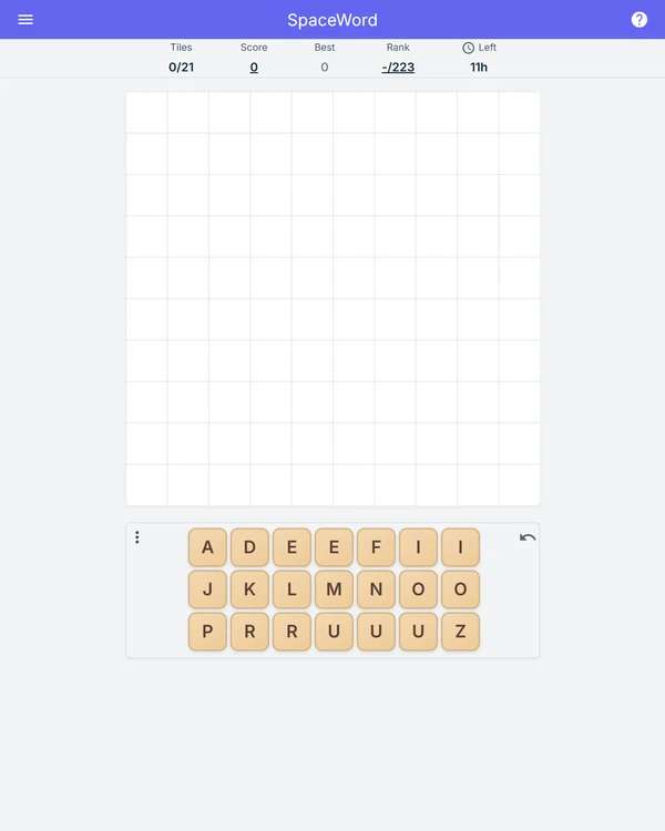 SpaceWord screenshot