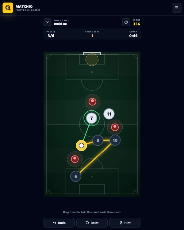 Screenshot of TikiTaka, a daily logic game